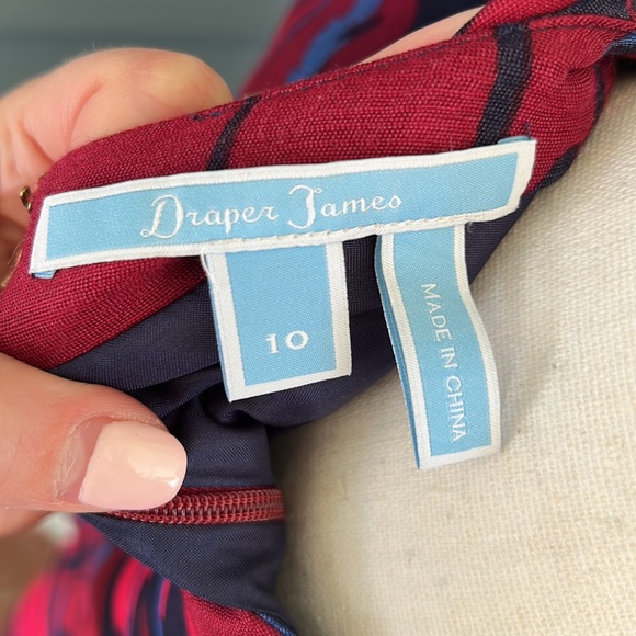 Draper James V-Neck Pleated A-Line Cocktail Dress Size 10 - Picture 8 of 8